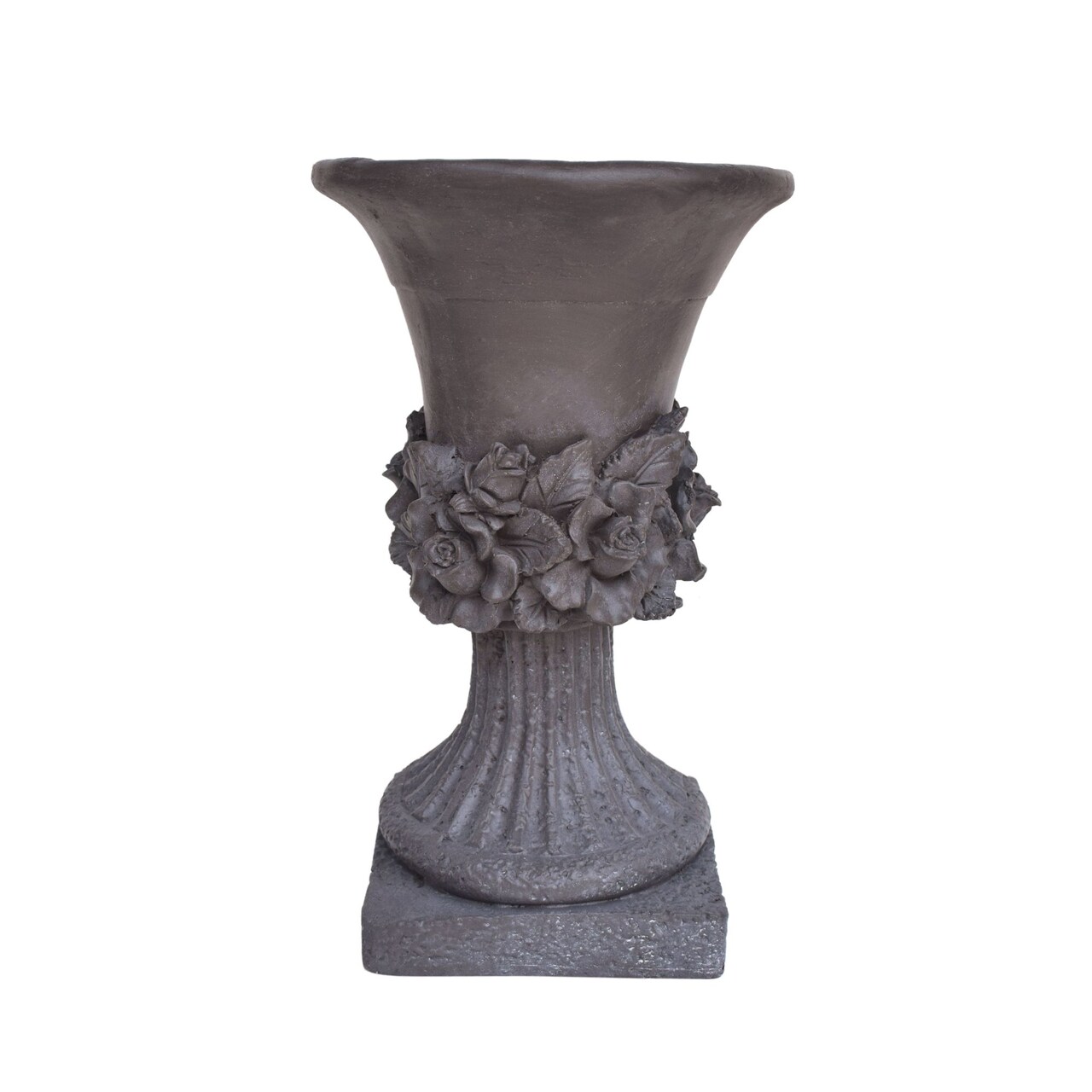 Contemporary Home Living 19.5" Antique Gray Multi Purpose Outdoor Patio Urn Planter